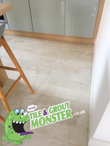 tiled floors cleaned by the TILE & GROUT MONSTER CLEANING SERVICE