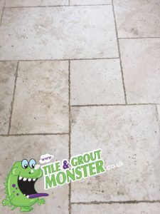 marble kitchen floor grout and tiles deep cleaned, tile and grout monster belfast